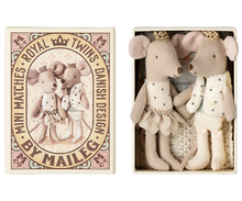 Load image into Gallery viewer, Maileg - Royal Twins, Little Sister and Brother in Matchbox
