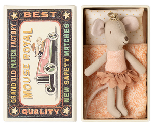 Maileg - Princess Mouse, Little Sister in Matchbox