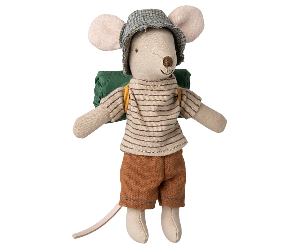 Maileg - Hiker Mouse, Big Brother - Thin Stripes