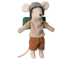 Maileg - Hiker Mouse, Big Brother - Thin Stripes