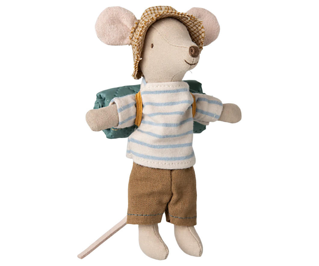 Maileg - Hiker Mouse, Big Brother - Stripes