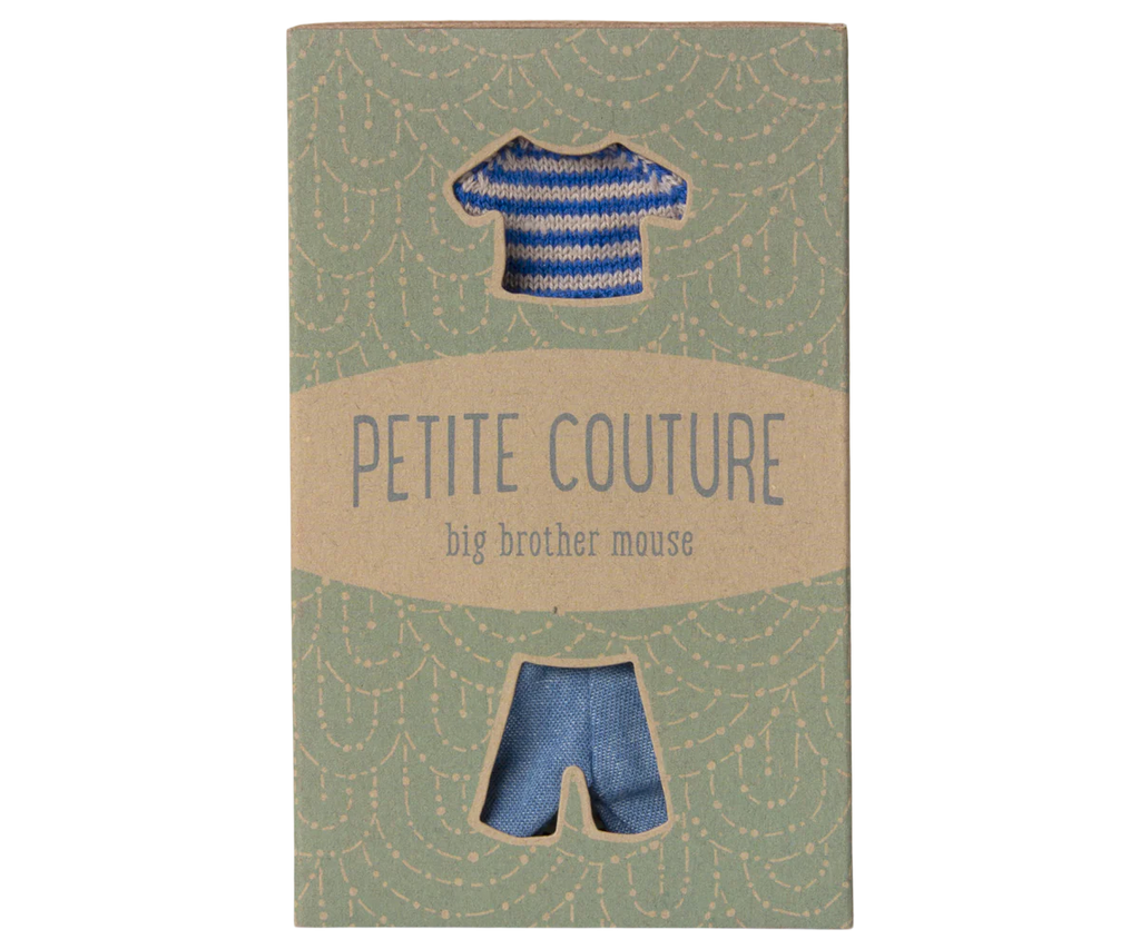 Maileg Knitted Sweater & Pants, Big Brother Mouse