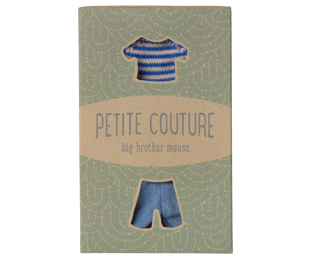 Maileg Knitted Sweater & Pants, Big Brother Mouse