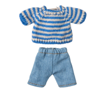 Load image into Gallery viewer, Maileg Knitted Sweater &amp; Pants, Big Brother Mouse
