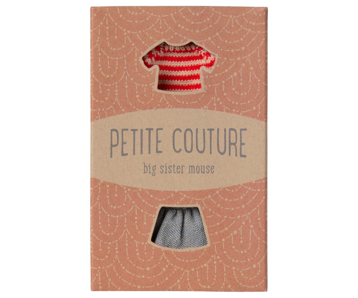 Maileg - Knitted Sweater and Skirt, Big Sister