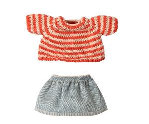 Maileg - Knitted Sweater and Skirt, Big Sister