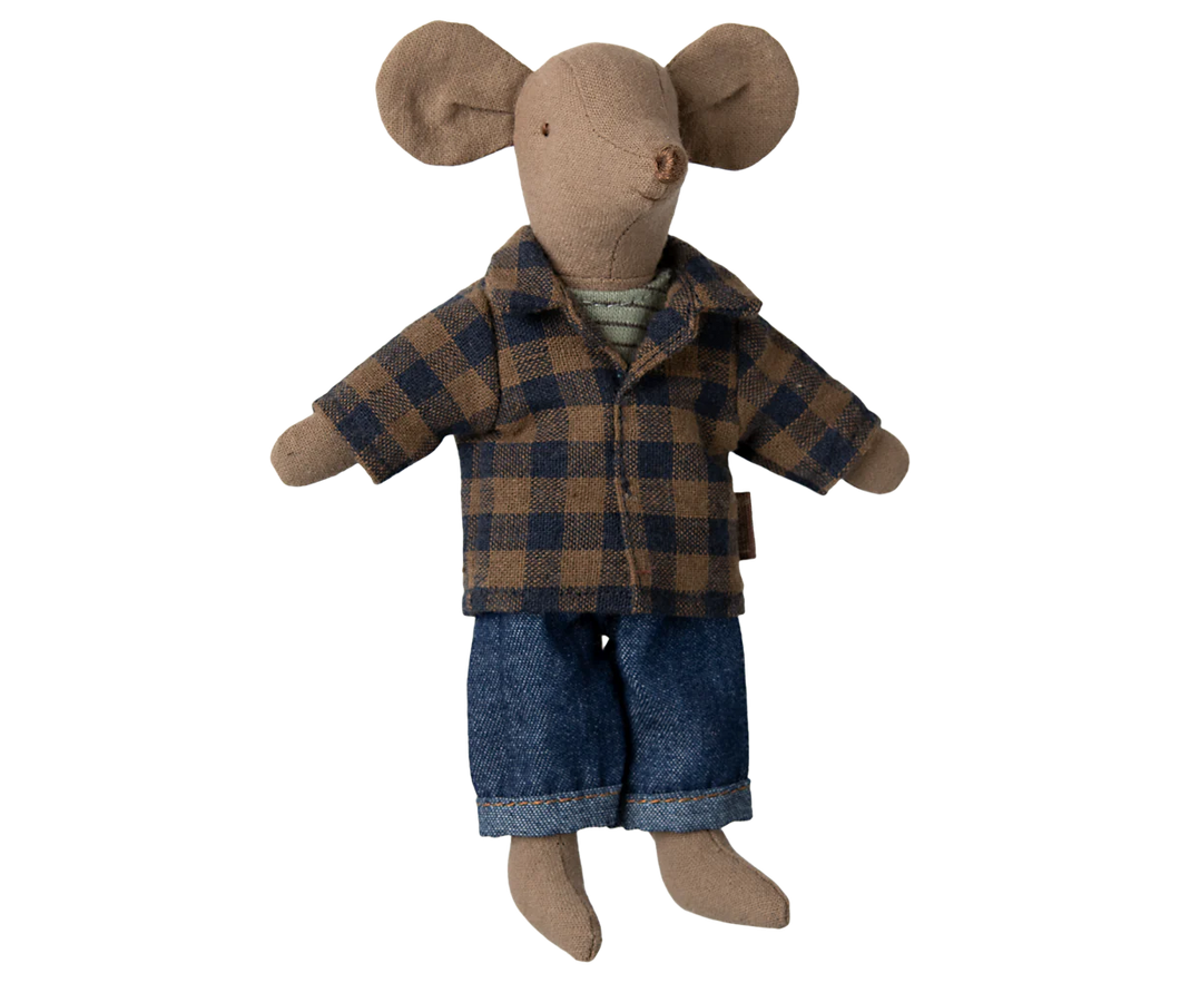 Maileg Dad Mouse, Light Brown