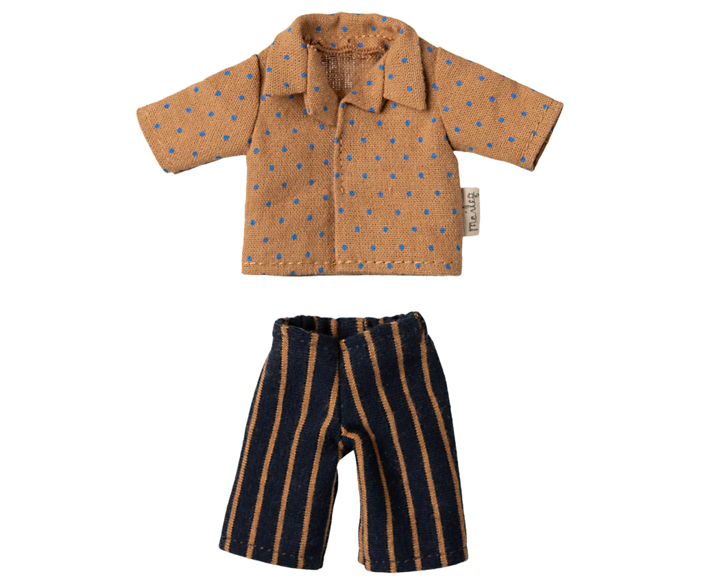 Maileg Shirt and Striped Pants, Dad Mouse