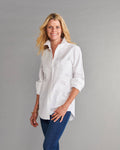 Claridge + King - The Mod Shirt in White Oxford: White oxford / 2XL