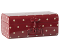 Maileg Storage Suitcase Small - Red with Dots