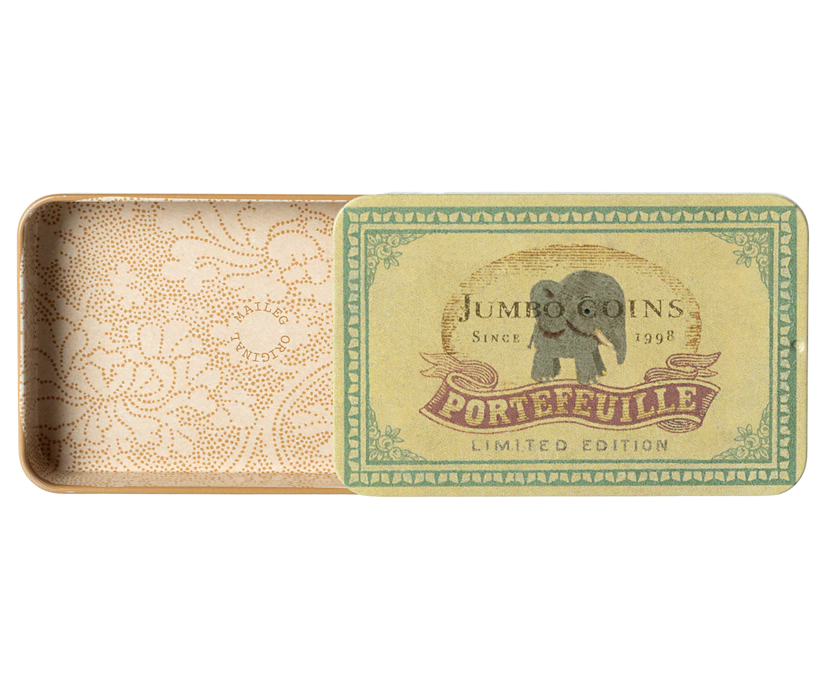 Maileg Metal Box with Sliding Lid - Jumbo Coins