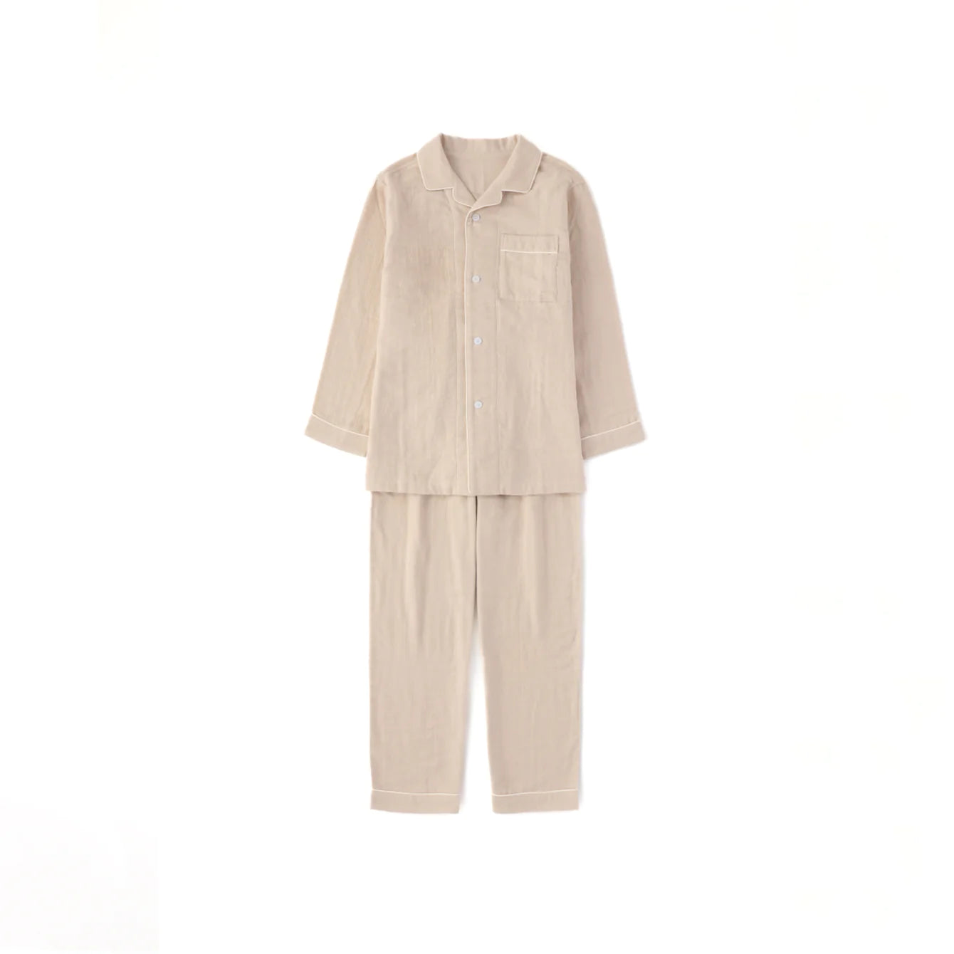 Uchino Marshmallow Gauze Pajama Unisex - Beige