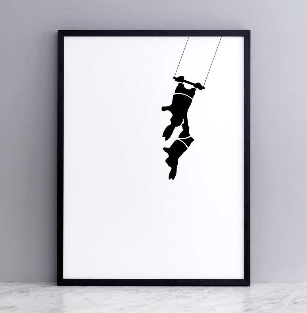 HAM - Trapeze Rabbit Print