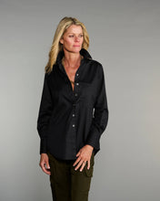Load image into Gallery viewer, Claridge + King - The Mod in Pitch-Black Poplin: Black / XS
