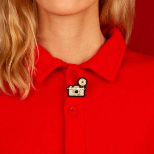 Macon & Lesquoy - Brooch - Silver Camera