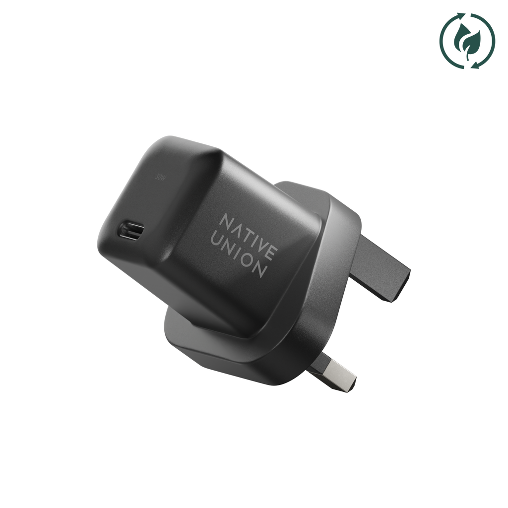 Native Union Paris - Fast GaN Charger PD 30W: US/CA Plug / Black