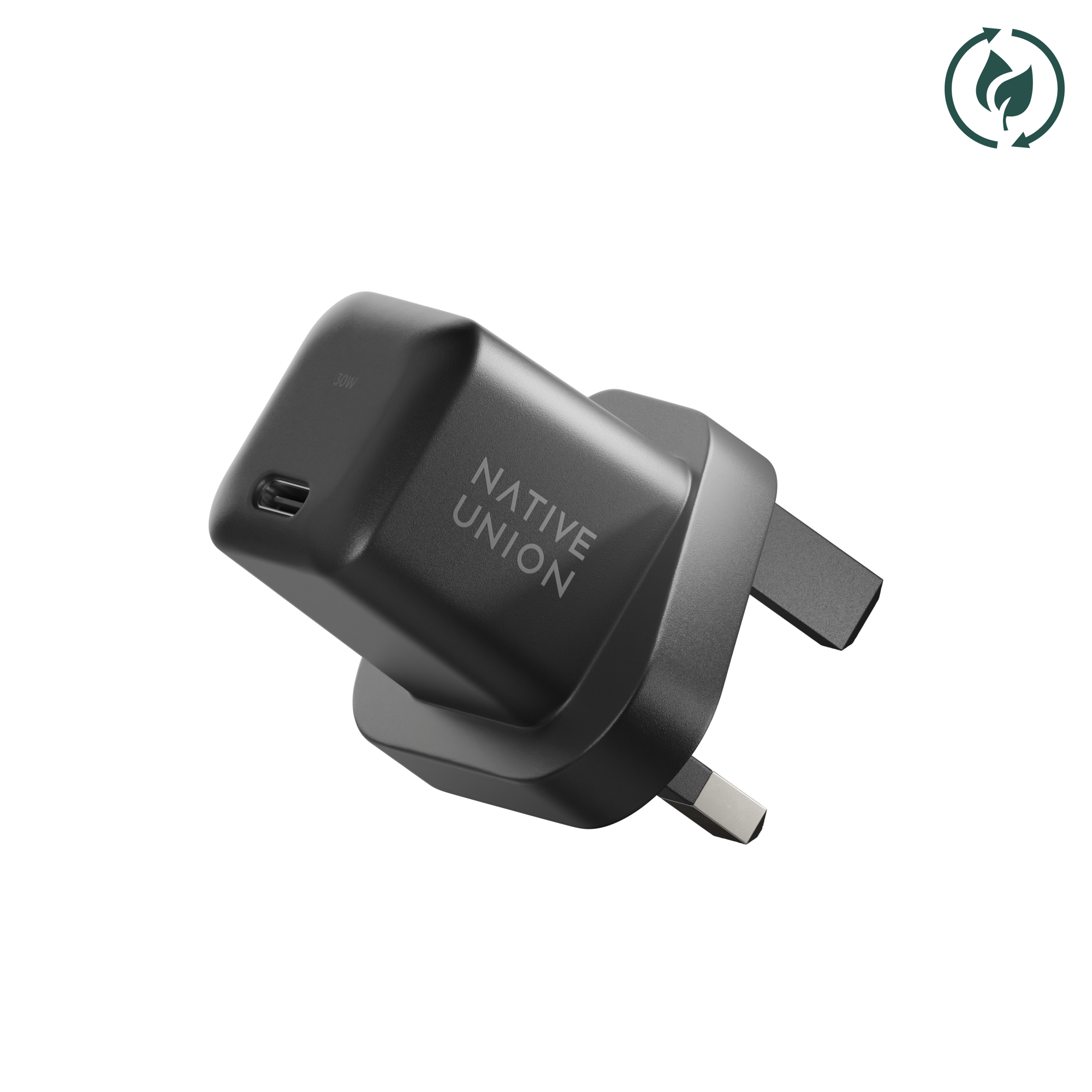 Native Union Paris - Fast GaN Charger PD 30W: US/CA Plug / Black