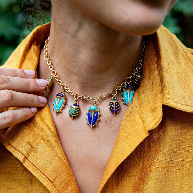 Capucine De Wulf Scarab Family Necklace