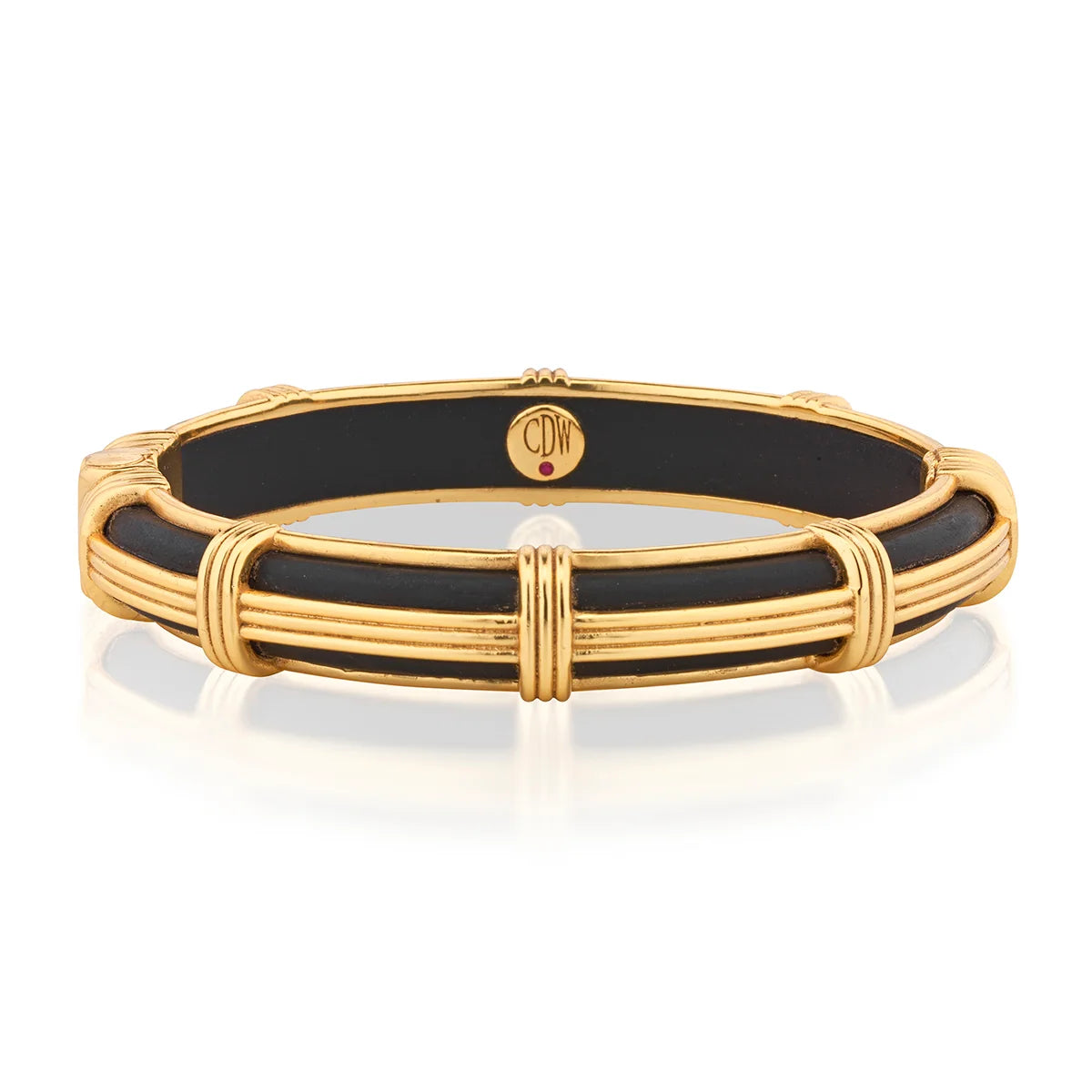 Capucine De Wulf Gaia Petite Hinged Bangle - S/M | Ebony *