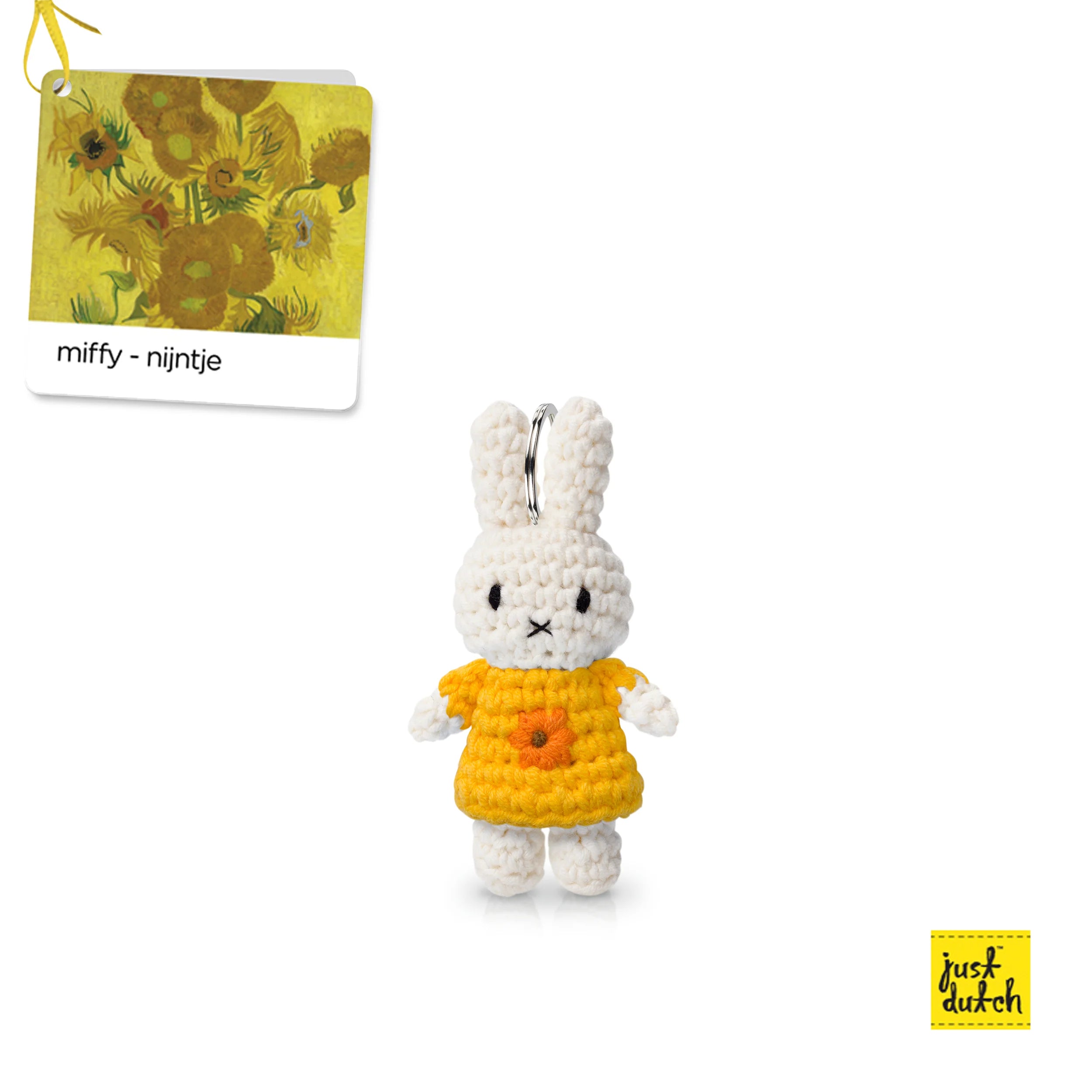 Just Dutch Miffy Keychain | Vincent Van Gogh - Sunflowers
