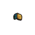 Macon & Lesquoy - Hand embroidered brooch - Lemon