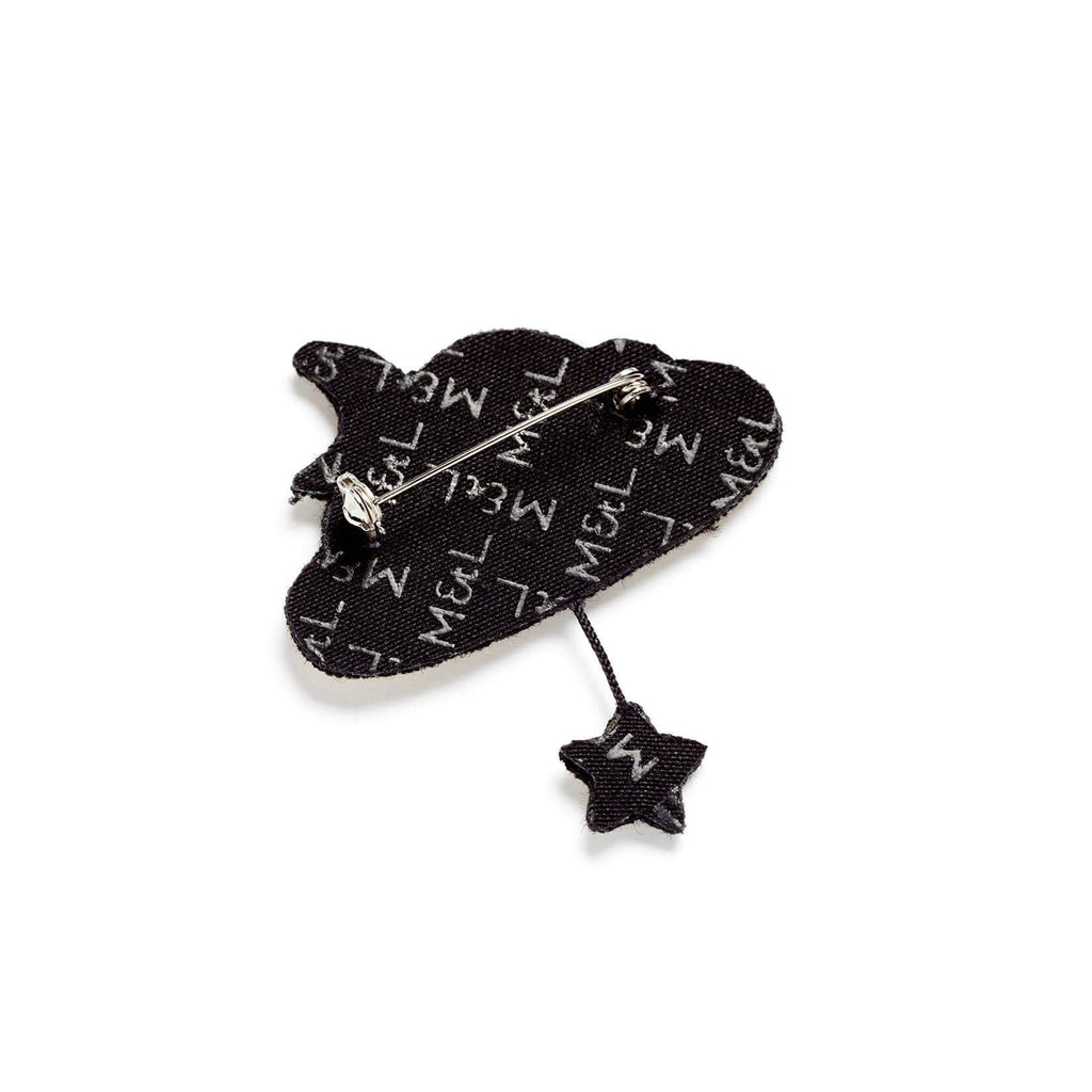 Macon & Lesquoy - Brooch - Golden Cloud and Star