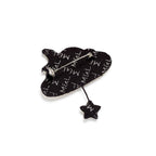 Macon & Lesquoy - Brooch - Golden Cloud and Star