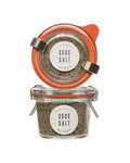 Sous Salt - Grey Salt Herb and Garlic Glass Jar: 4oz