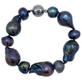 Wild Pearl Deluxe Bracelet | Black/Silver