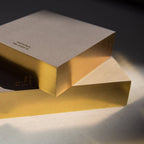 Wms&Co. ColorPads: Greige with Gilded edge, Medium Long