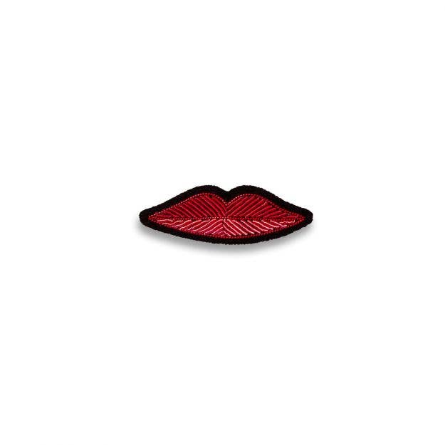 Macon & Lesquoy - Hand embroidered brooch - Small Mouth