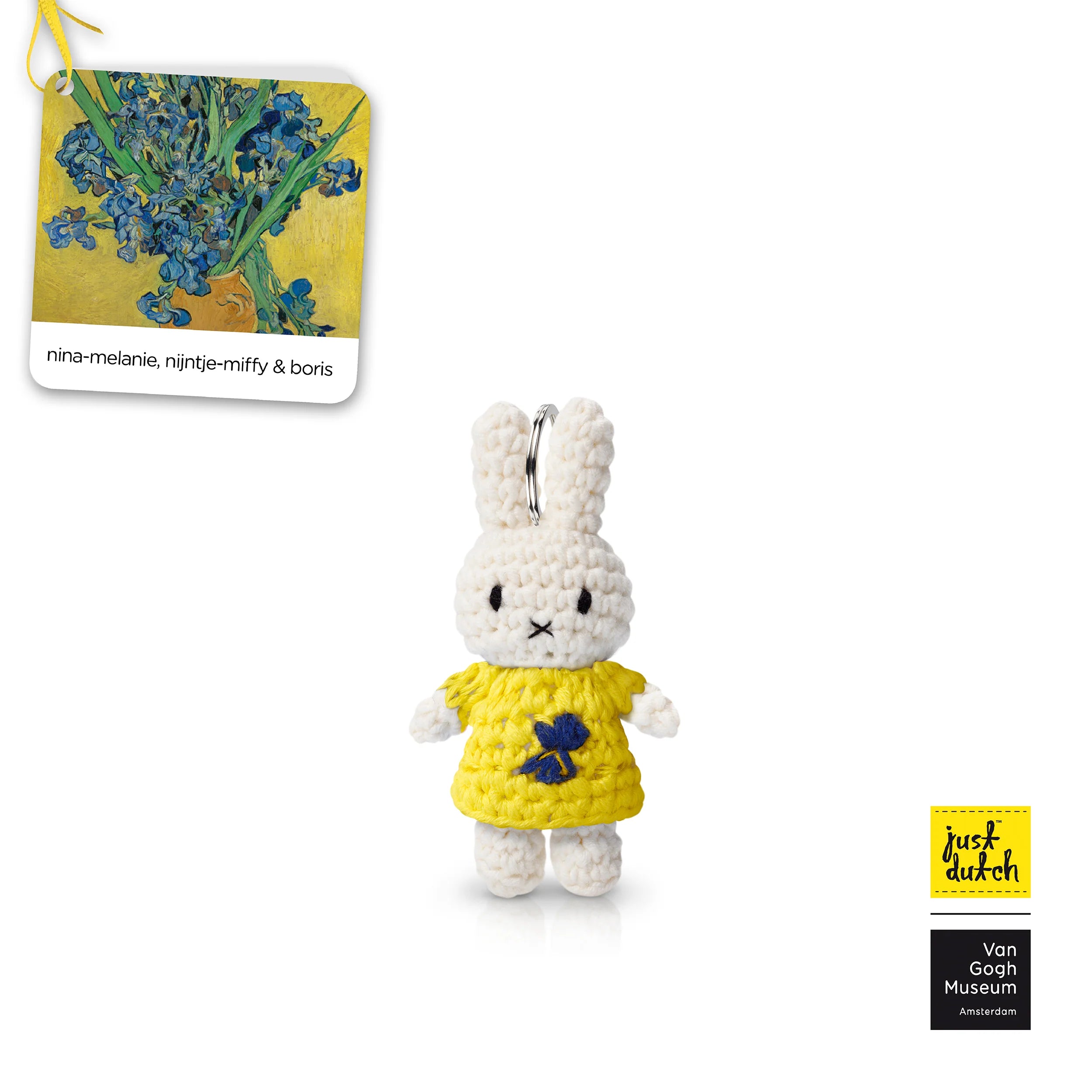 Just Dutch Miffy Keychain | Vincent Van Gogh - Irises