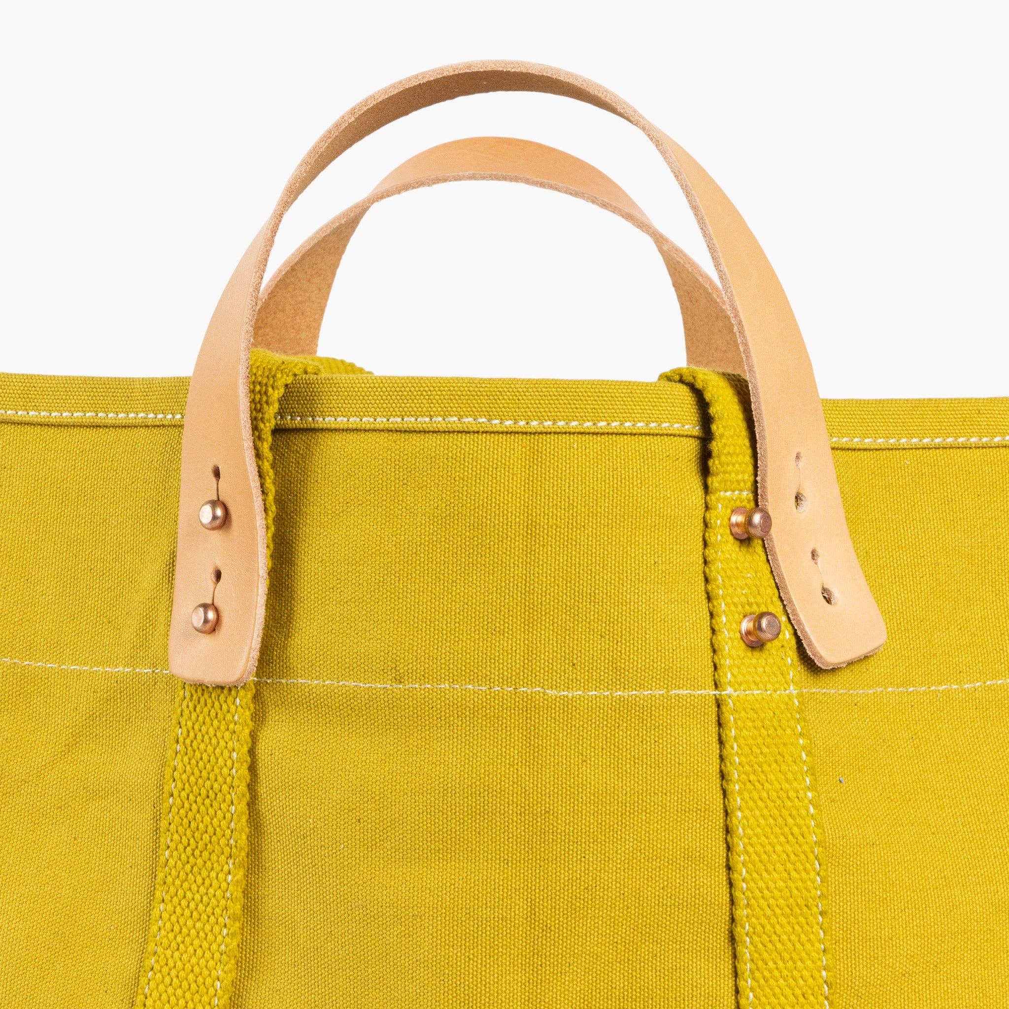 IMMODEST COTTON - Small East West Tote | Chartreuse