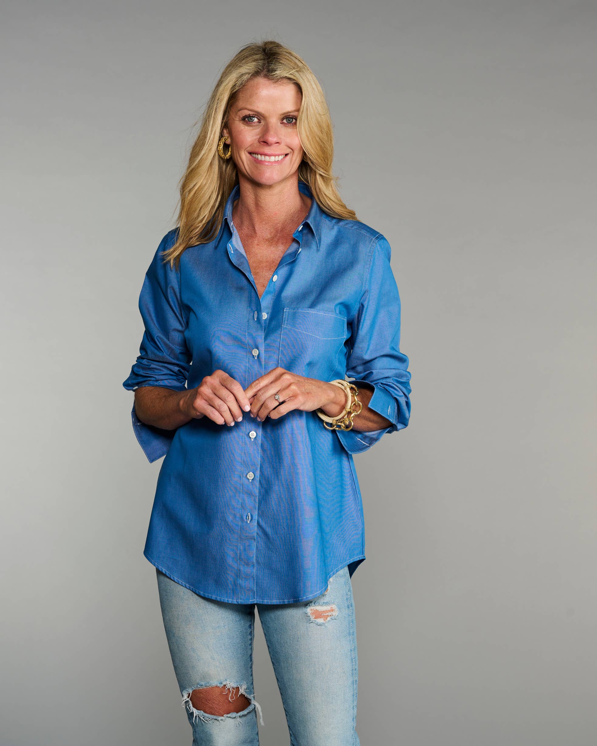 Claridge + King - The Mod in LIghtweight Denim: Blue / L