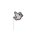 Macon & Lesquoy - Hand embroidered brooch - Teapot