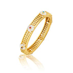Capucine De Wulf Villandry Fleur Vine Hinged Bangle - Multi