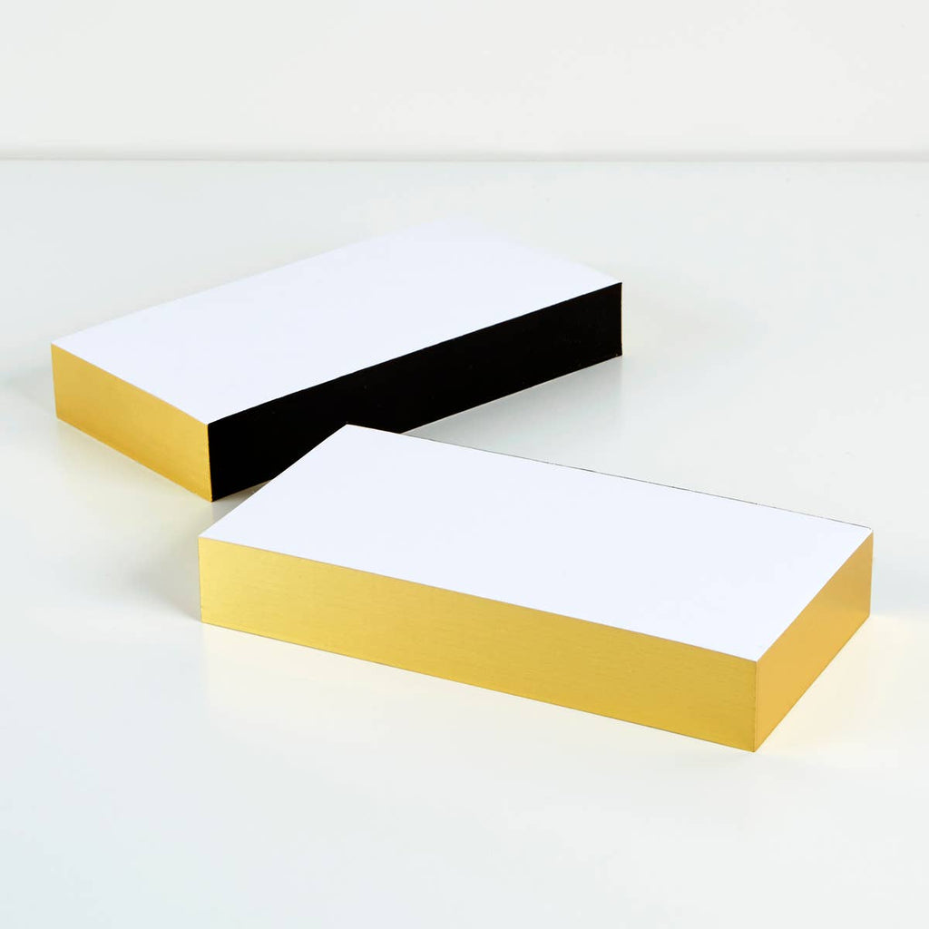 Wms&Co. Classic Edged Pads: Metallic Gold, Large Square