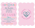 Peace Love Mahjong - Mahjong Tile Shufflers + Hot Tips/Set of Two: Pink
