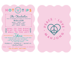 Peace Love Mahjong - Mahjong Tile Shufflers + Hot Tips/Set of Two: Pink