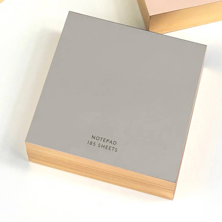 Wms&Co. ColorPads: Greige with Gilded edge, Large Square