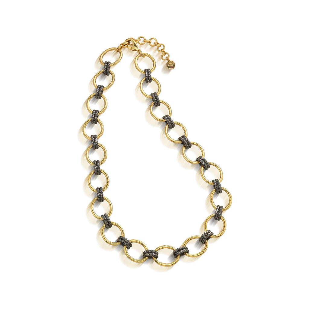 Capucine De Wulf Cleopatra Grande Link Necklace - Midnight