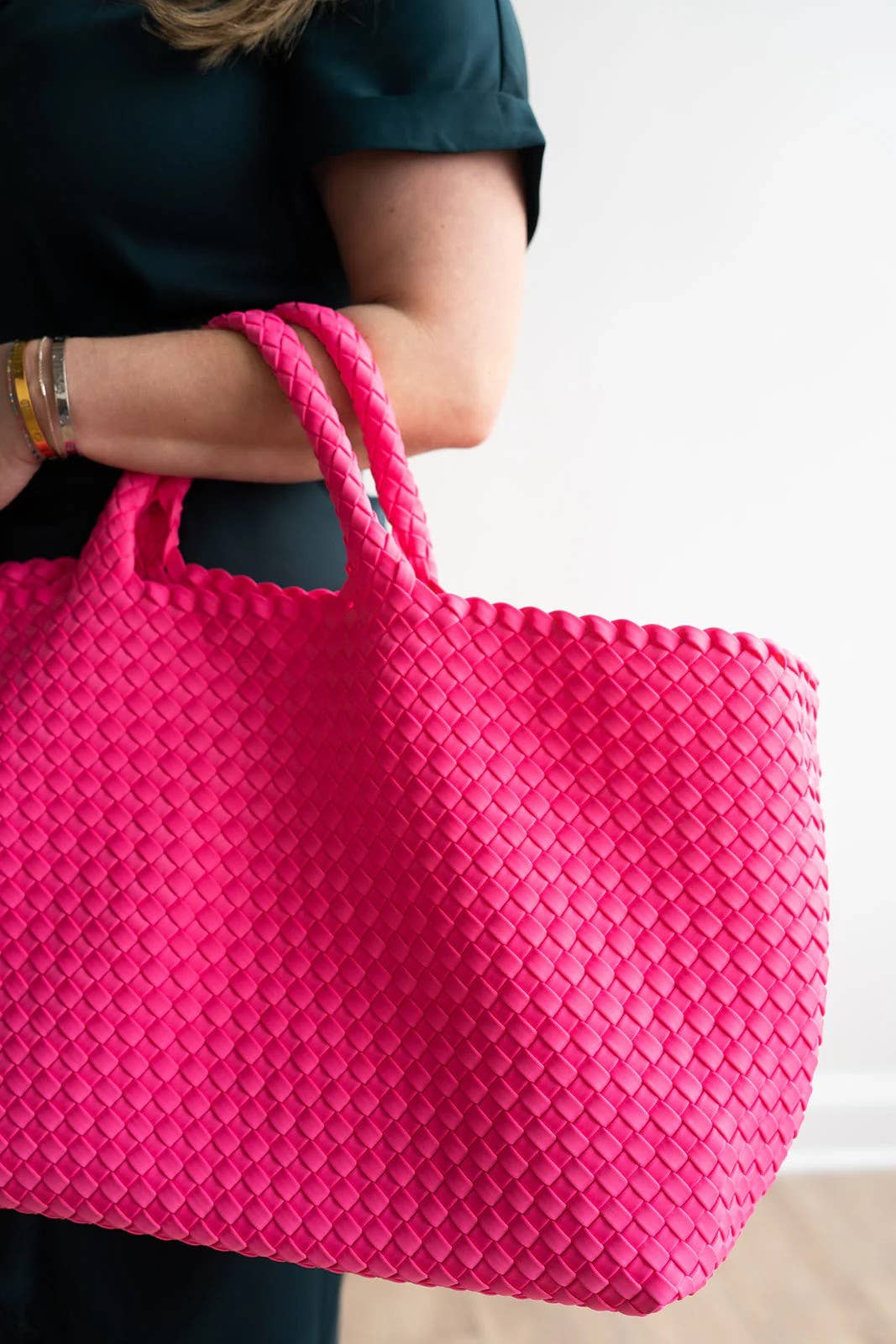 Peace Love Mahjong - Woven Mahjong Carryall | Lavender