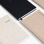 Souvenir Stationery - Daydreams Black - Linen Notebook | Lined Journal