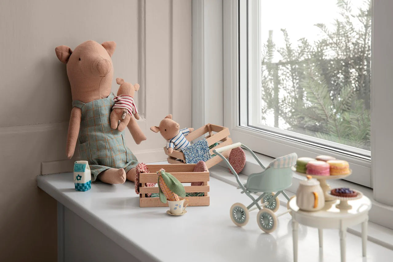 Maileg - Pig in Box - Baby, Girl