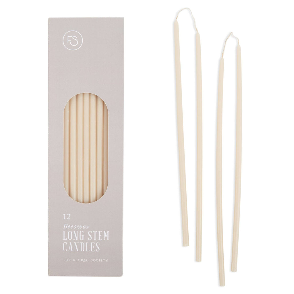 The Floral Society - Beeswax Long Stem Candles: Blossom
