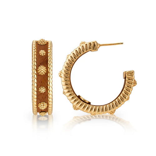 Capucine De Wulf Berry Medium Hoop Earrings - Teak