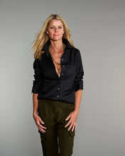 Load image into Gallery viewer, Claridge + King - The Mod in Pitch-Black Poplin: Black / XS
