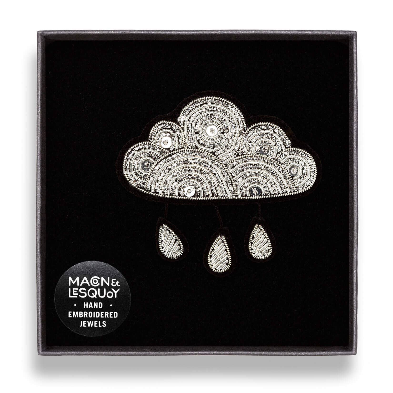 Macon & Lesquoy - Brooch - Cloud and Rain