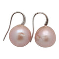 Edison Pearl Drop Pink on Silver