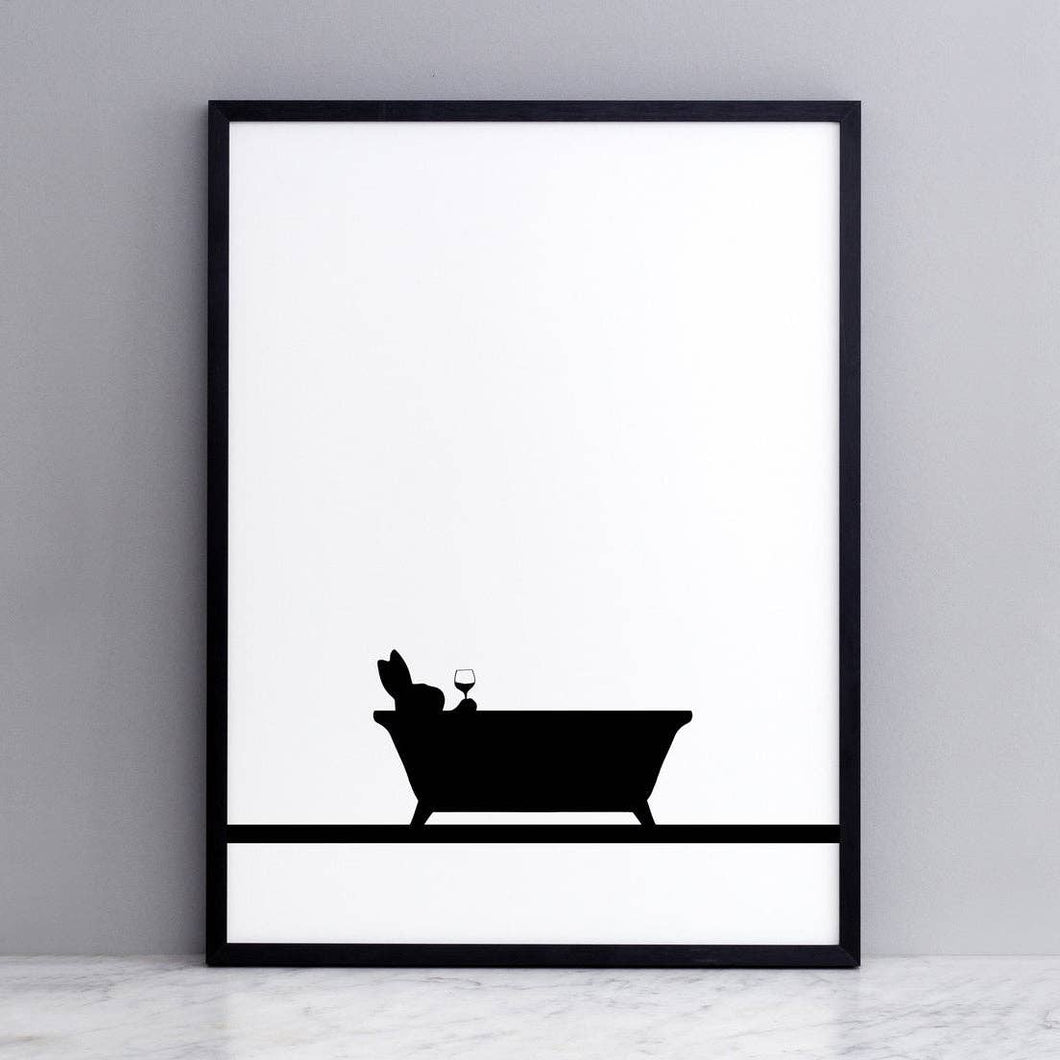 HAM - Bathtime Rabbit Print